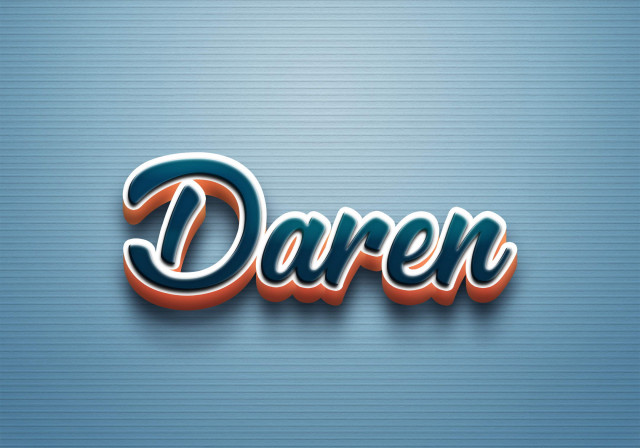 Free photo of Cursive Name DP: Daren