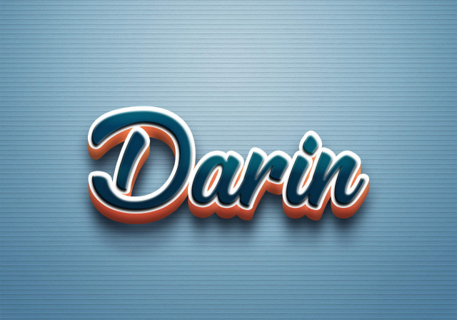Free photo of Cursive Name DP: Darin