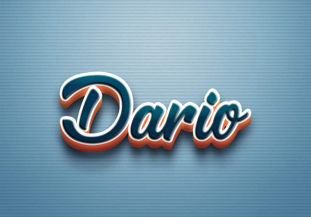 Free photo of Cursive Name DP: Dario