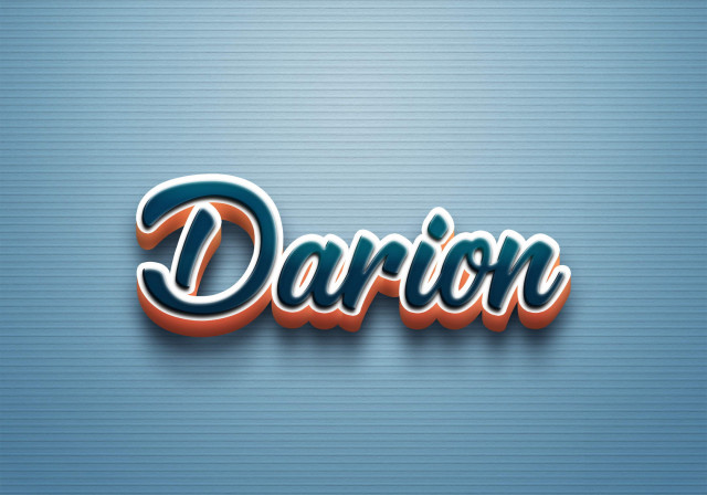 Free photo of Cursive Name DP: Darion