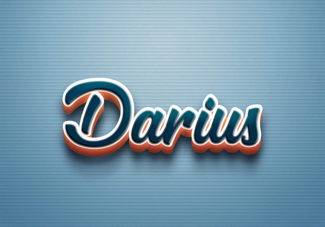 Free photo of Cursive Name DP: Darius