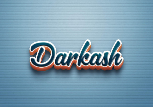 Free photo of Cursive Name DP: Darkash