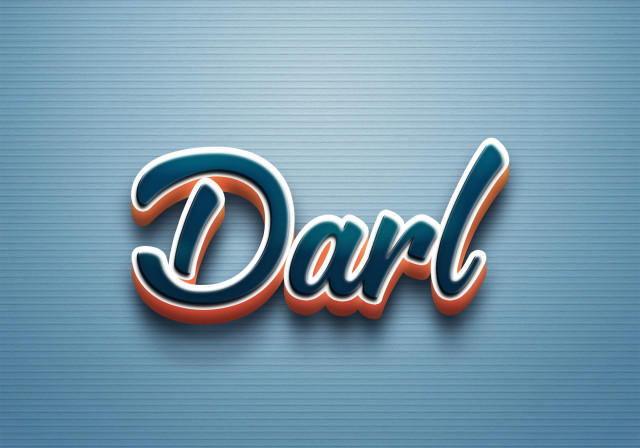Free photo of Cursive Name DP: Darl