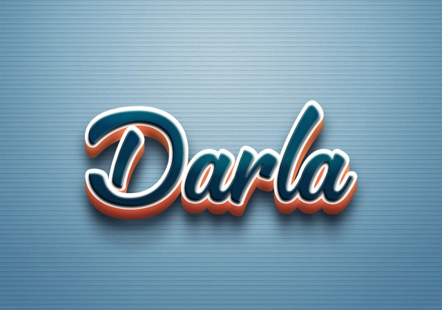 Free photo of Cursive Name DP: Darla