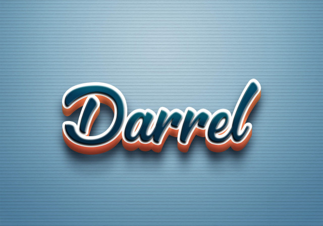 Free photo of Cursive Name DP: Darrel