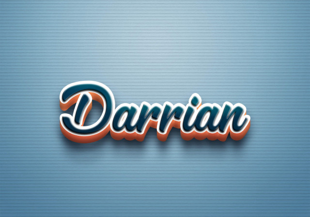 Free photo of Cursive Name DP: Darrian