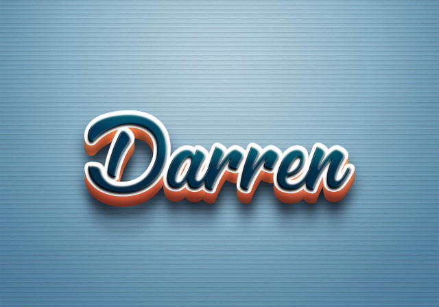 Free photo of Cursive Name DP: Darren