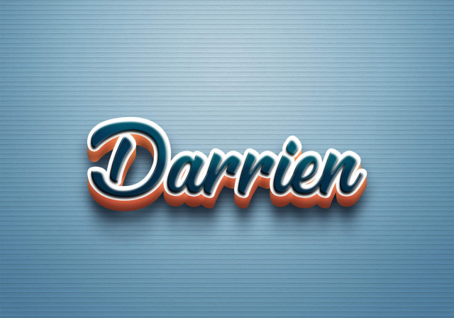 Free photo of Cursive Name DP: Darrien