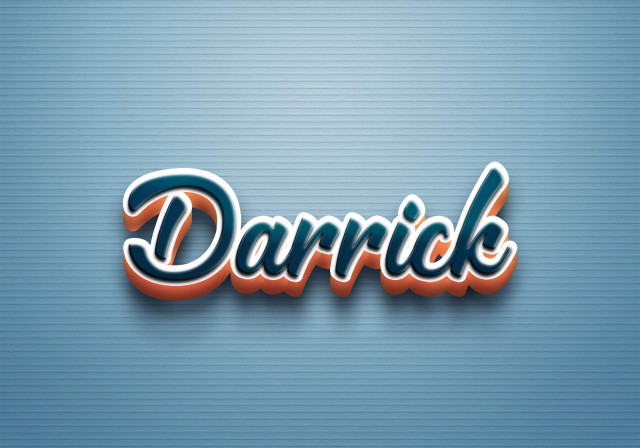 Free photo of Cursive Name DP: Darrick