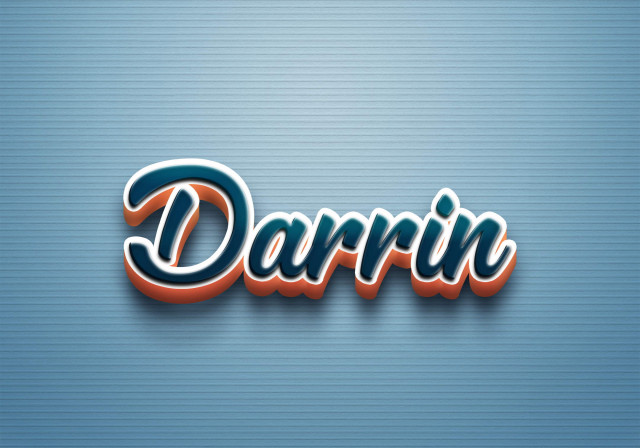 Free photo of Cursive Name DP: Darrin