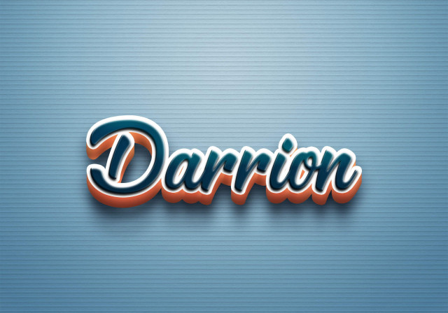 Free photo of Cursive Name DP: Darrion