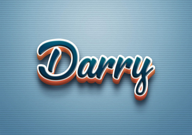 Free photo of Cursive Name DP: Darry