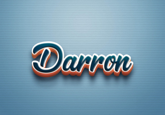 Free photo of Cursive Name DP: Darron