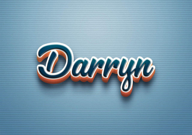 Free photo of Cursive Name DP: Darryn