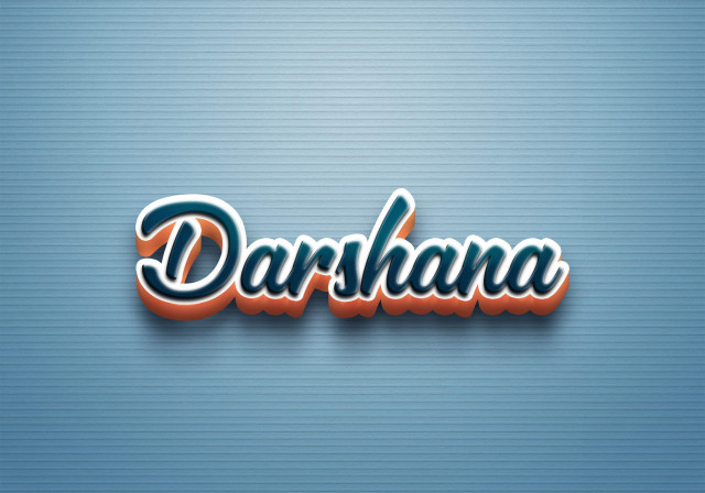 Free photo of Cursive Name DP: Darshana