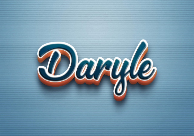 Free photo of Cursive Name DP: Daryle
