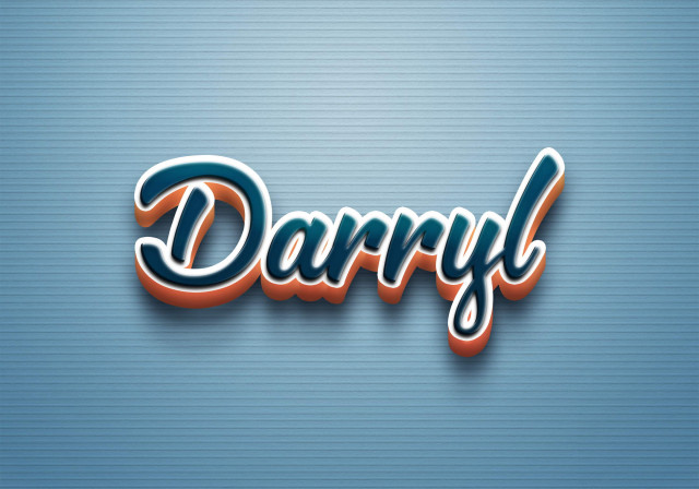 Free photo of Cursive Name DP: Darryl