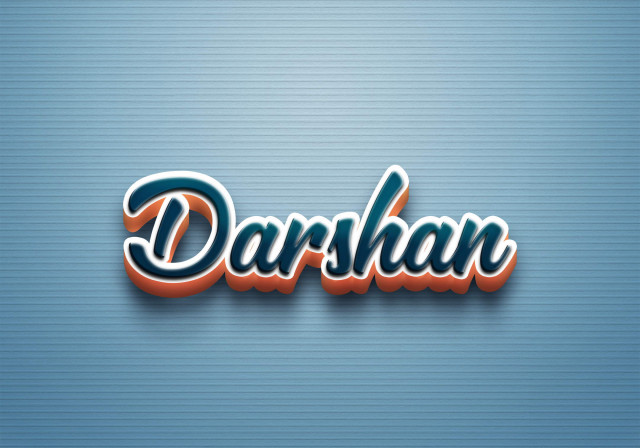 Free photo of Cursive Name DP: Darshan