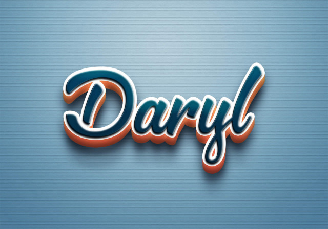 Free photo of Cursive Name DP: Daryl