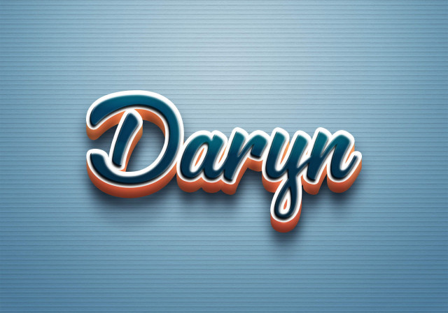 Free photo of Cursive Name DP: Daryn