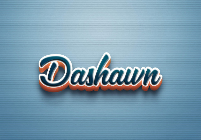 Free photo of Cursive Name DP: Dashawn