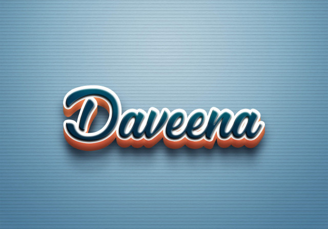 Free photo of Cursive Name DP: Daveena
