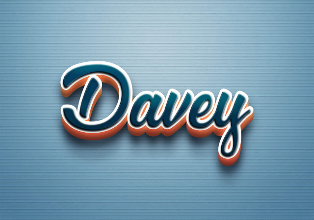 Free photo of Cursive Name DP: Davey