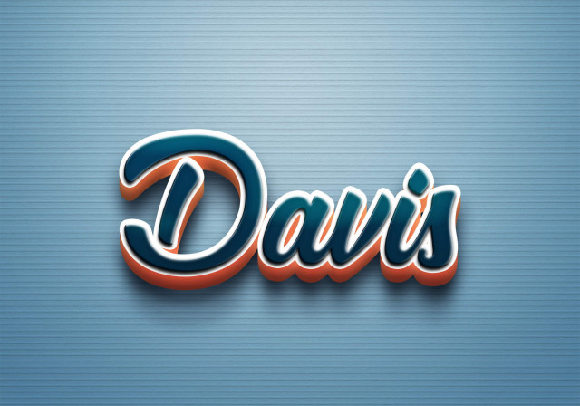 Free photo of Cursive Name DP: Davis