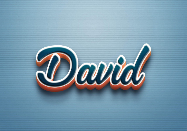 Free photo of Cursive Name DP: David