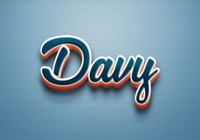 Free photo of Cursive Name DP: Davy