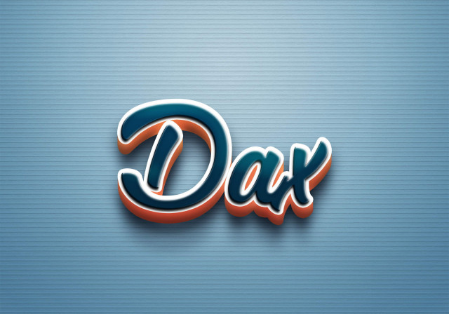 Free photo of Cursive Name DP: Dax