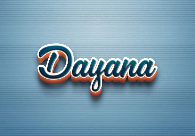 Free photo of Cursive Name DP: Dayana