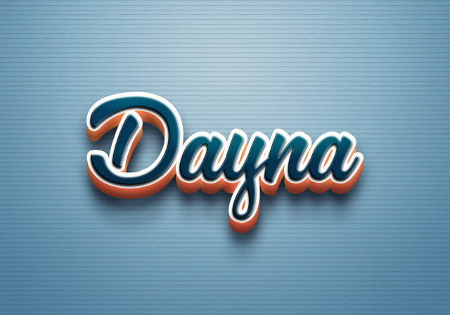 Free photo of Cursive Name DP: Dayna