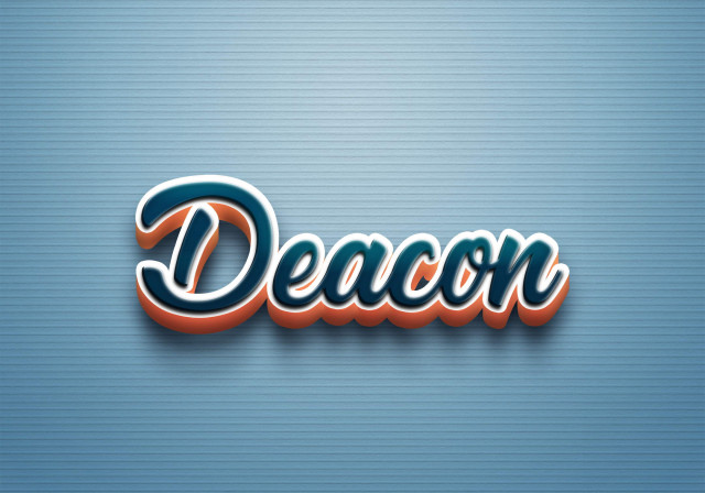 Free photo of Cursive Name DP: Deacon