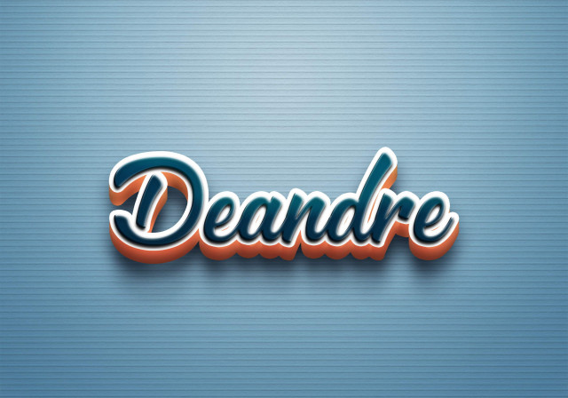 Free photo of Cursive Name DP: Deandre