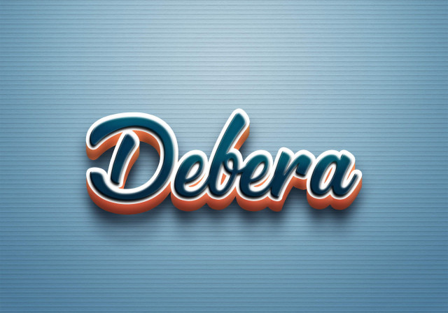 Free photo of Cursive Name DP: Debera