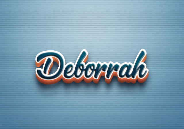 Free photo of Cursive Name DP: Deborrah