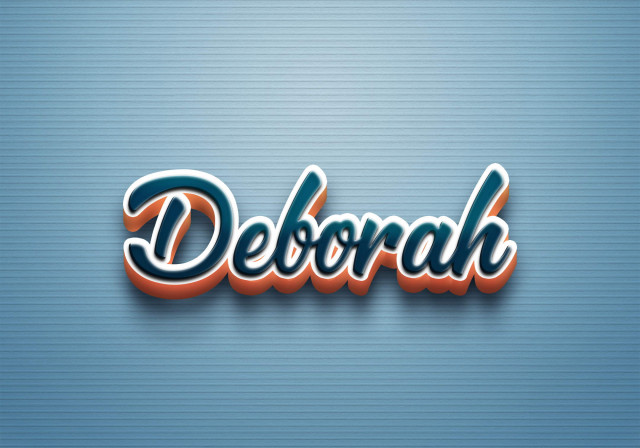 Free photo of Cursive Name DP: Deborah