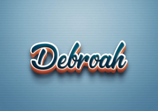 Free photo of Cursive Name DP: Debroah