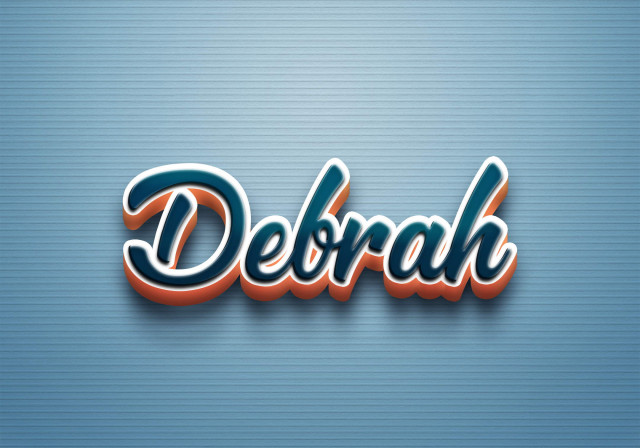 Free photo of Cursive Name DP: Debrah