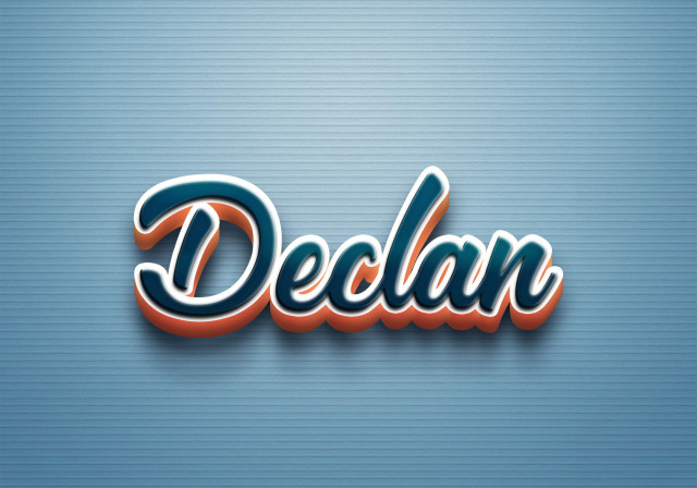 Free photo of Cursive Name DP: Declan