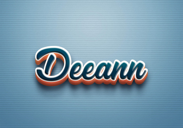 Free photo of Cursive Name DP: Deeann