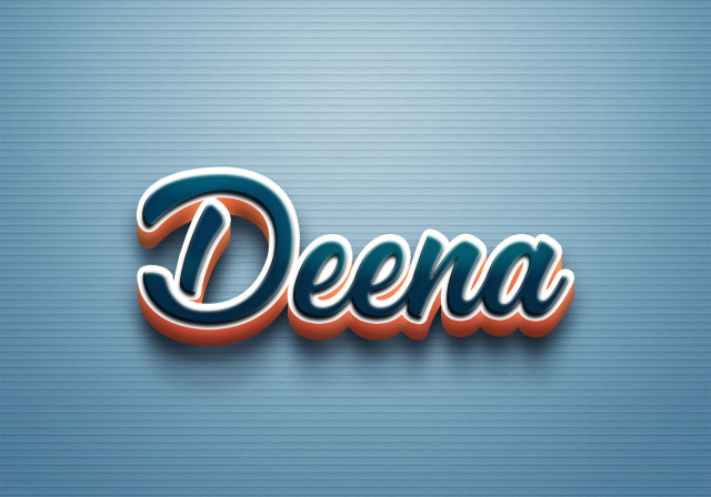 Free photo of Cursive Name DP: Deena