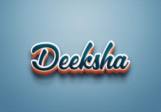 Free photo of Cursive Name DP: Deeksha