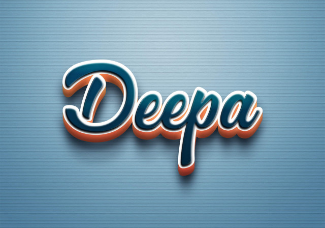 Free photo of Cursive Name DP: Deepa