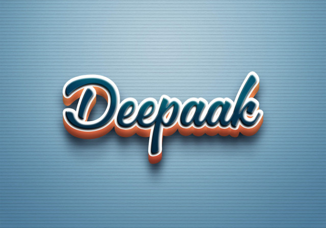 Free photo of Cursive Name DP: Deepaak