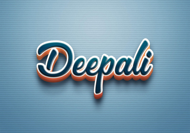 Free photo of Cursive Name DP: Deepali