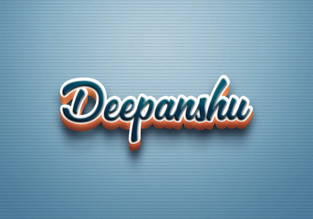 Free photo of Cursive Name DP: Deepanshu