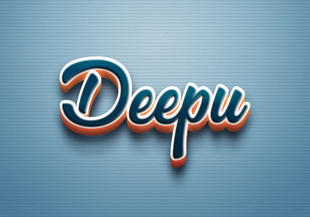 Free photo of Cursive Name DP: Deepu