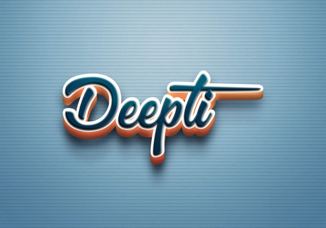 Free photo of Cursive Name DP: Deepti